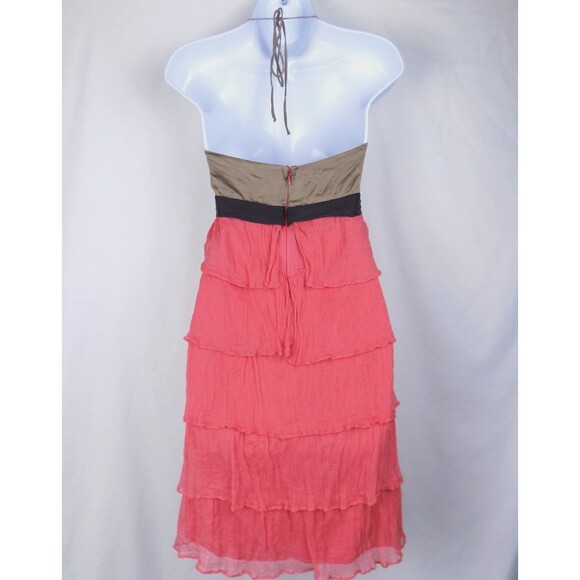 Nu Collective Silk Halter Dress XS Boho Tier Cocktail Indie (BUNDLE PRICE $7) - Picture 2 of 5